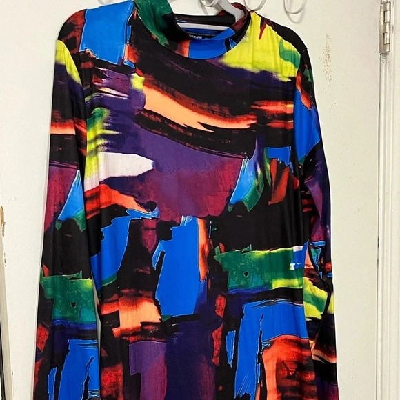 SHEIN Slayer Plus size Women Bodycon dress Fluid Print size 2XL - Picture 4 of 16